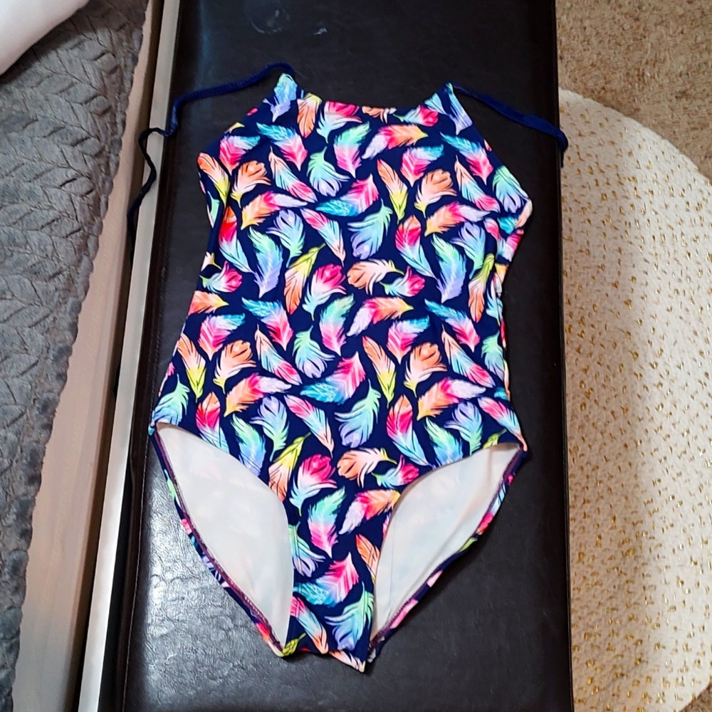 Girls feather swim suit